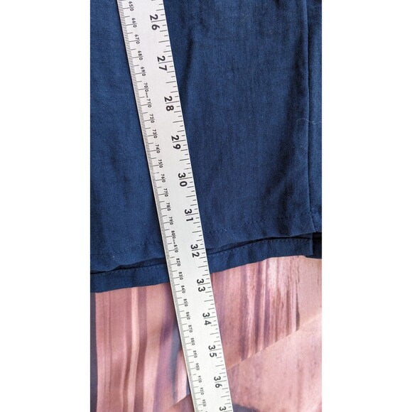 Le Lis Navy Button Down Denim Dress Size Small Babydoll 90s classic - Picture 3 of 7